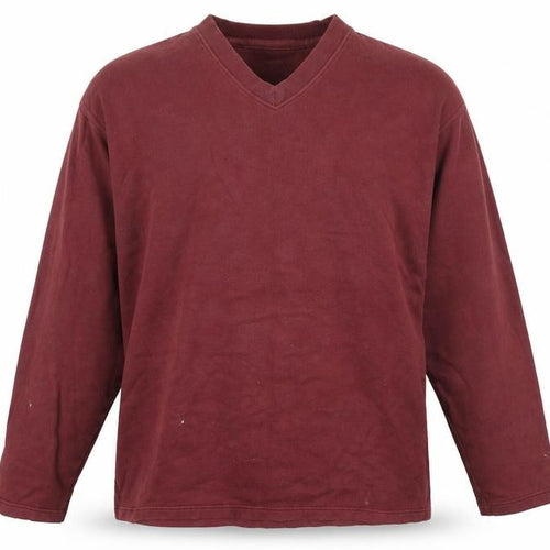 Debenhams Men's Red Knit Sweatshirt L Relaxed Fit