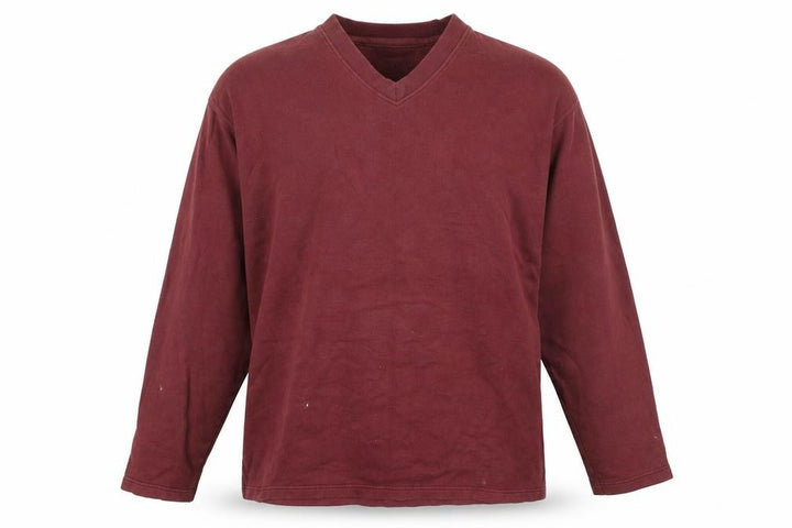 Debenhams Men's Red Knit Sweatshirt L Relaxed Fit