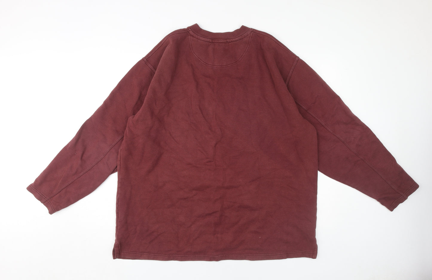 Debenhams Men's Red Knit Sweatshirt L Relaxed Fit