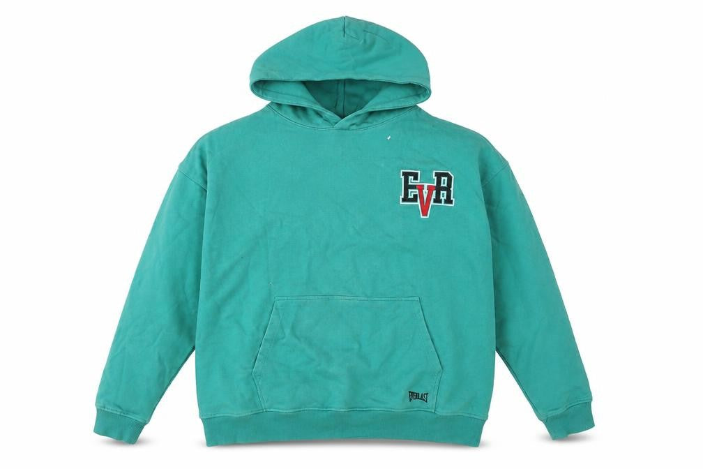 Front view of Everlast Green unisex xl pullover hoodie