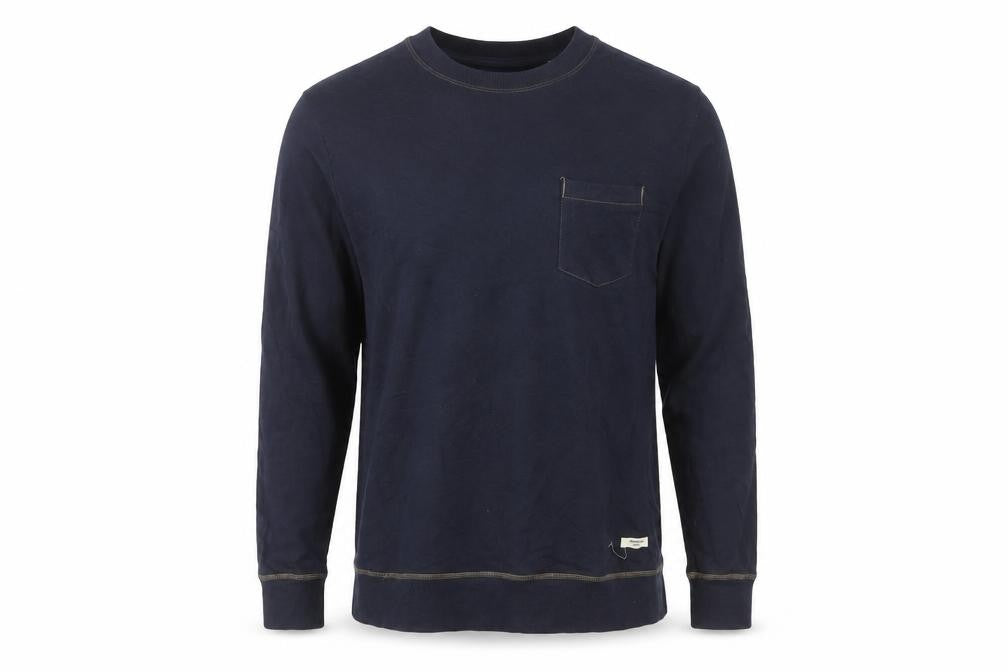 Jack & Jones Men's Blue Long Sleeve Crew Neck T-Shirt