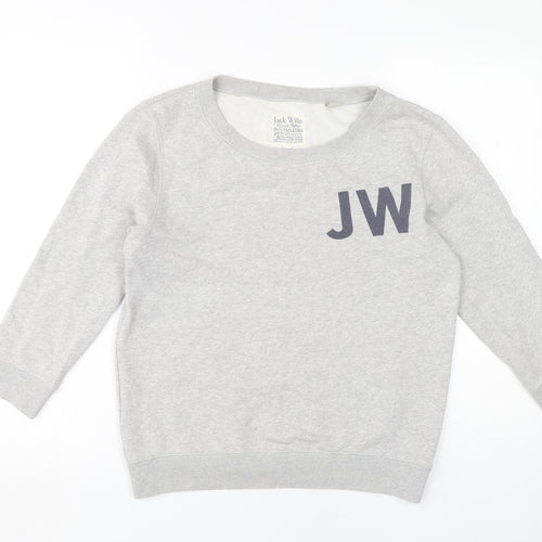 Jack Wills Women's Grey Pullover Sweatshirt, Size 10