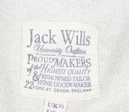 Jack Wills Women's Grey Pullover Sweatshirt, Size 10