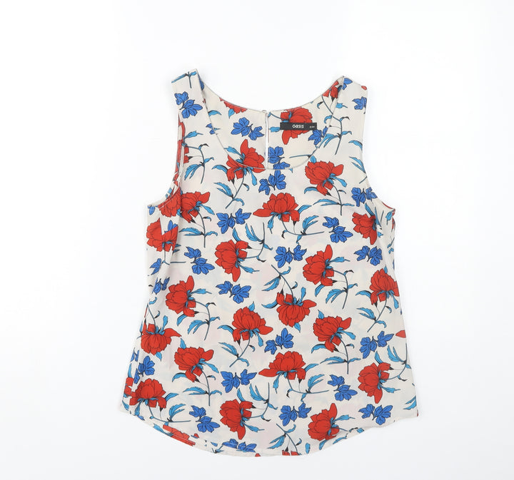 Oasis Women’s Multicoloured Floral Tank Top Size 8