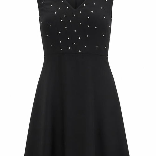 Kaliko Black Women's Sleeveless Beaded Dress, Size 8