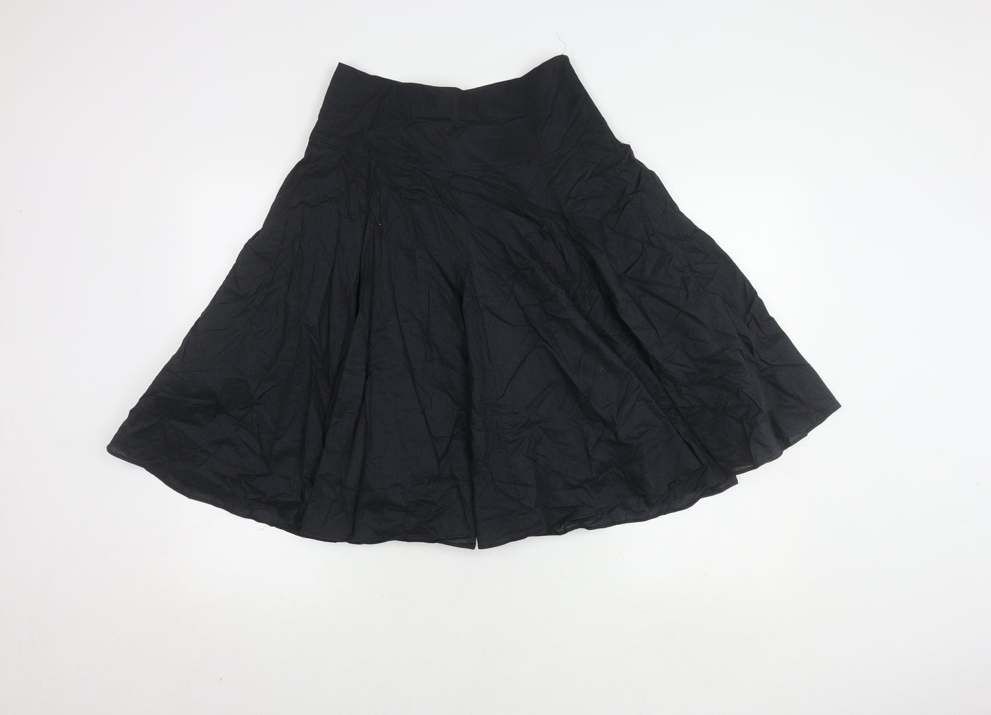 Zara Basic Women's Black Midi Flare Skirt - Size S