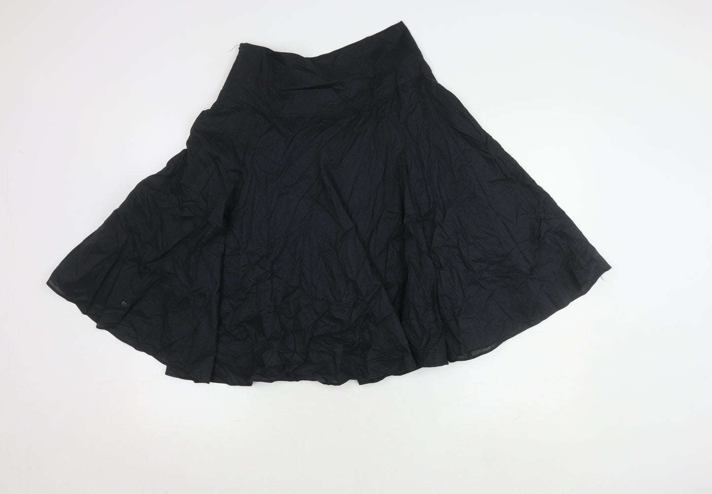 Zara Basic Women's Black Midi Flare Skirt - Size S