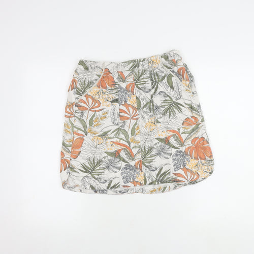 Next Women's Multicoloured Floral Skirt Size 10
