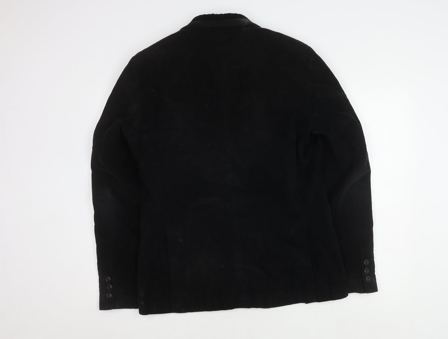 Zara Man Black Corduroy Blazer for Men, Size 40