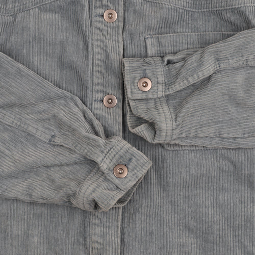 Zara Women's Blue Corduroy Jacket Button Medium