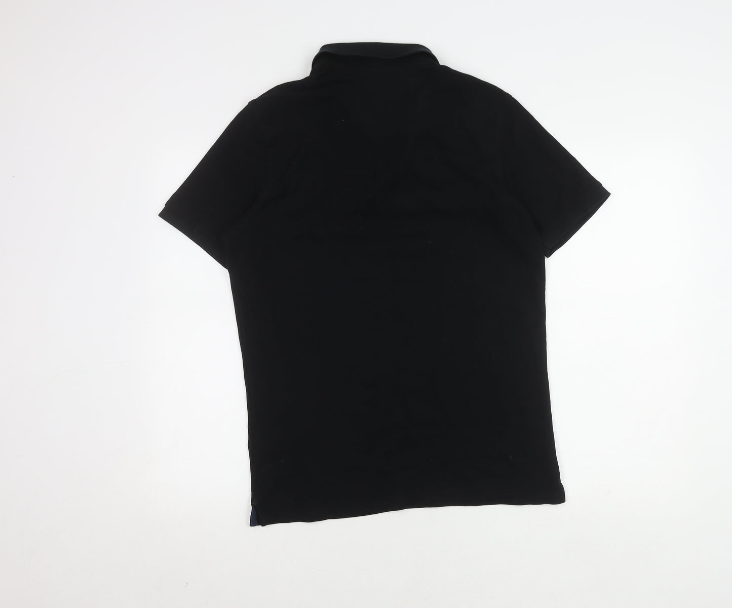Marks and Spencer Men's Black Polo Shirt M