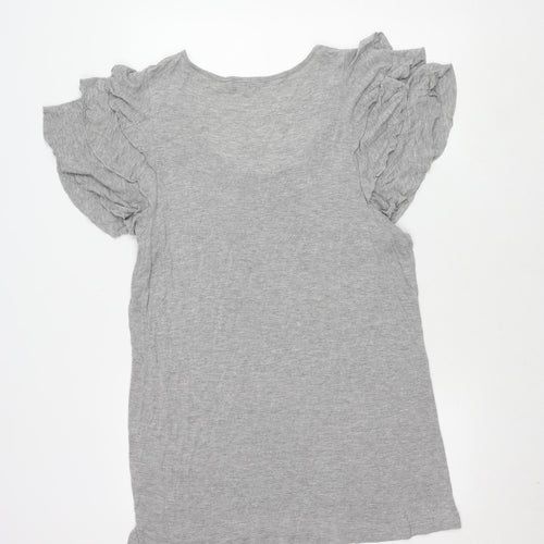 Rogers+Rogers Women's Grey Beaded Top, Size 24