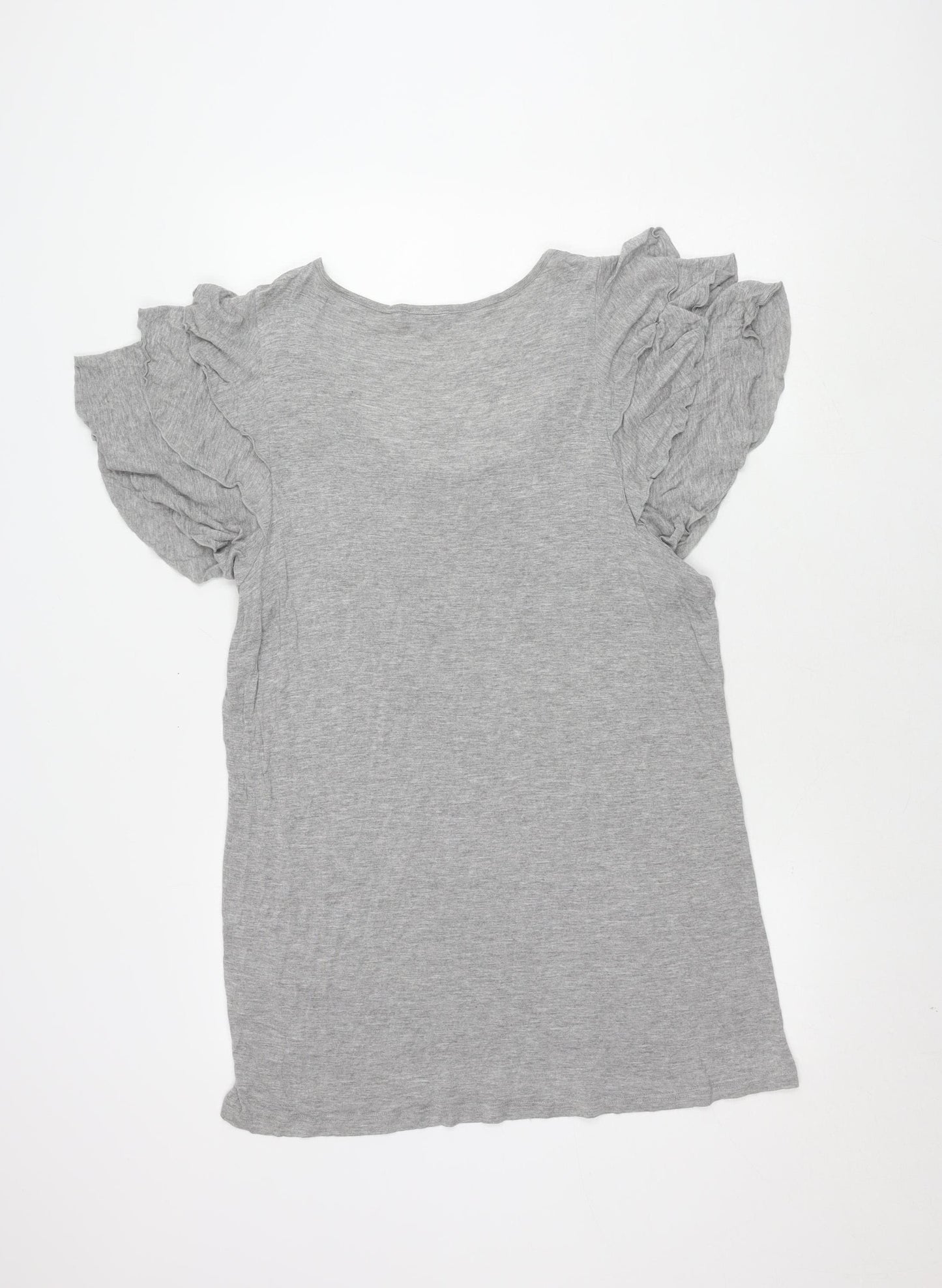 Rogers+Rogers Women's Grey Beaded Top, Size 24