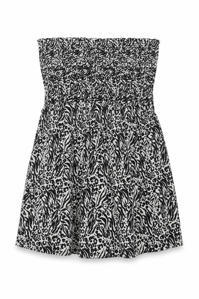 Front view of Studio Women's Plus Size Animal Print Dress