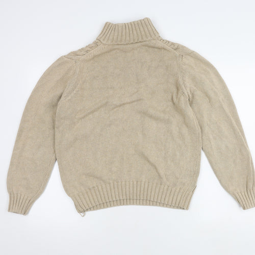 John Lewis Women's Beige XL Cable-Knit Jumper