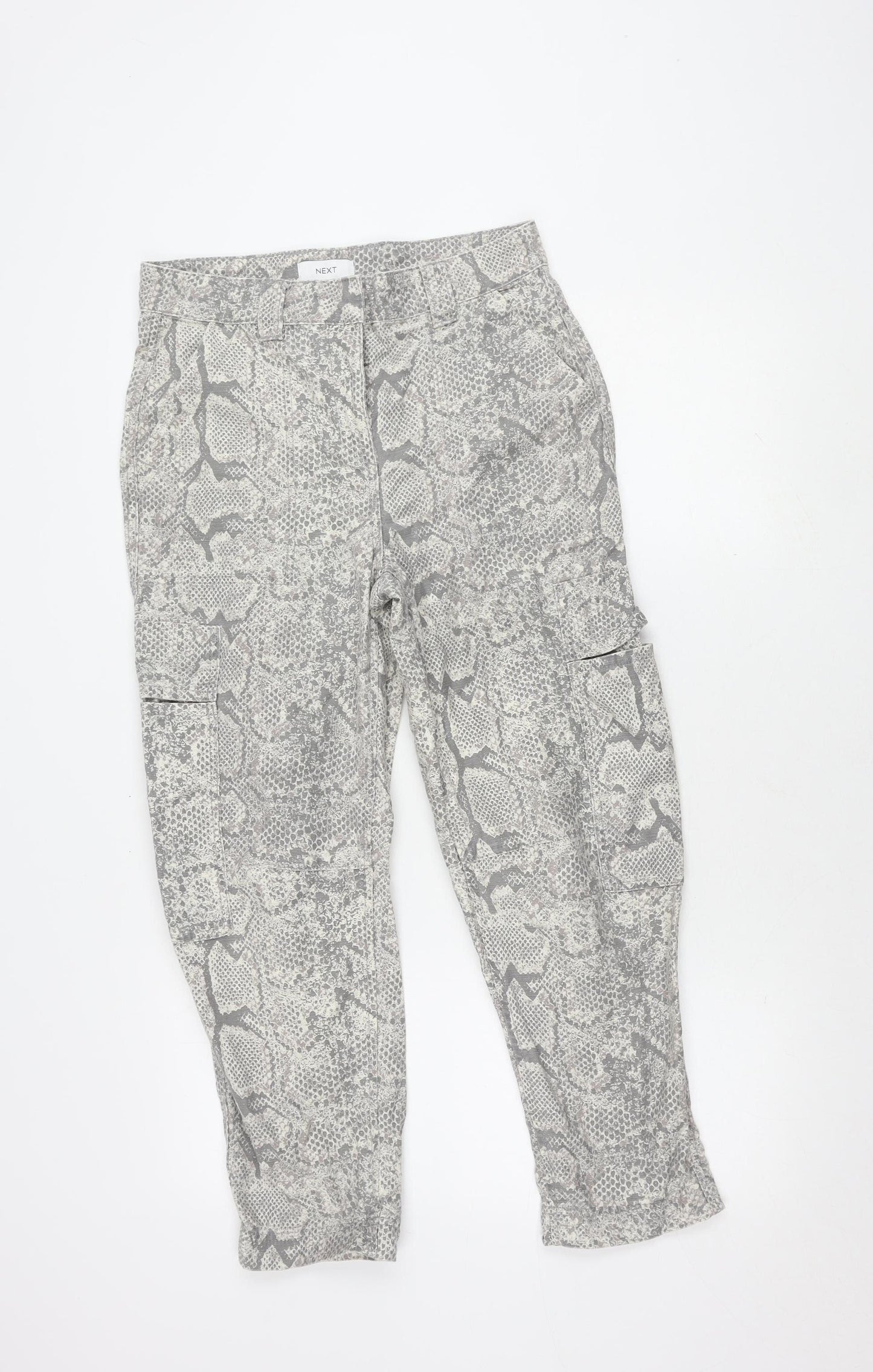 Next Women's Multicoloured Animal Print Trousers Size 8S