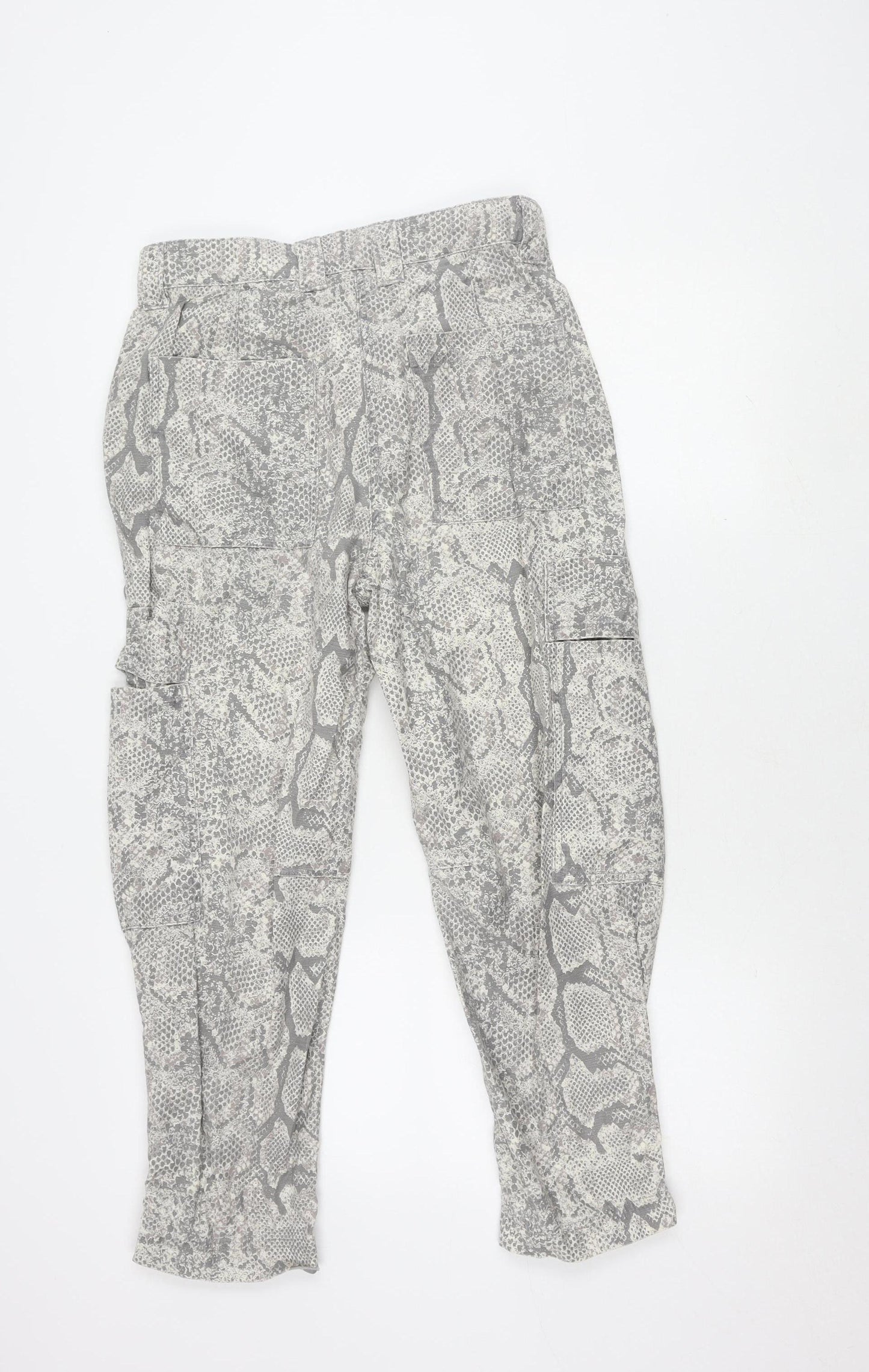 Next Women's Multicoloured Animal Print Trousers Size 8S