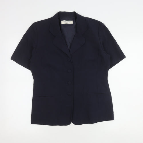 Dorothy Perkins Black Button-Up Blouse Size 12 Women