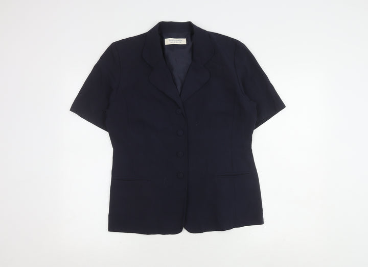 Dorothy Perkins Black Button-Up Blouse Size 12 Women