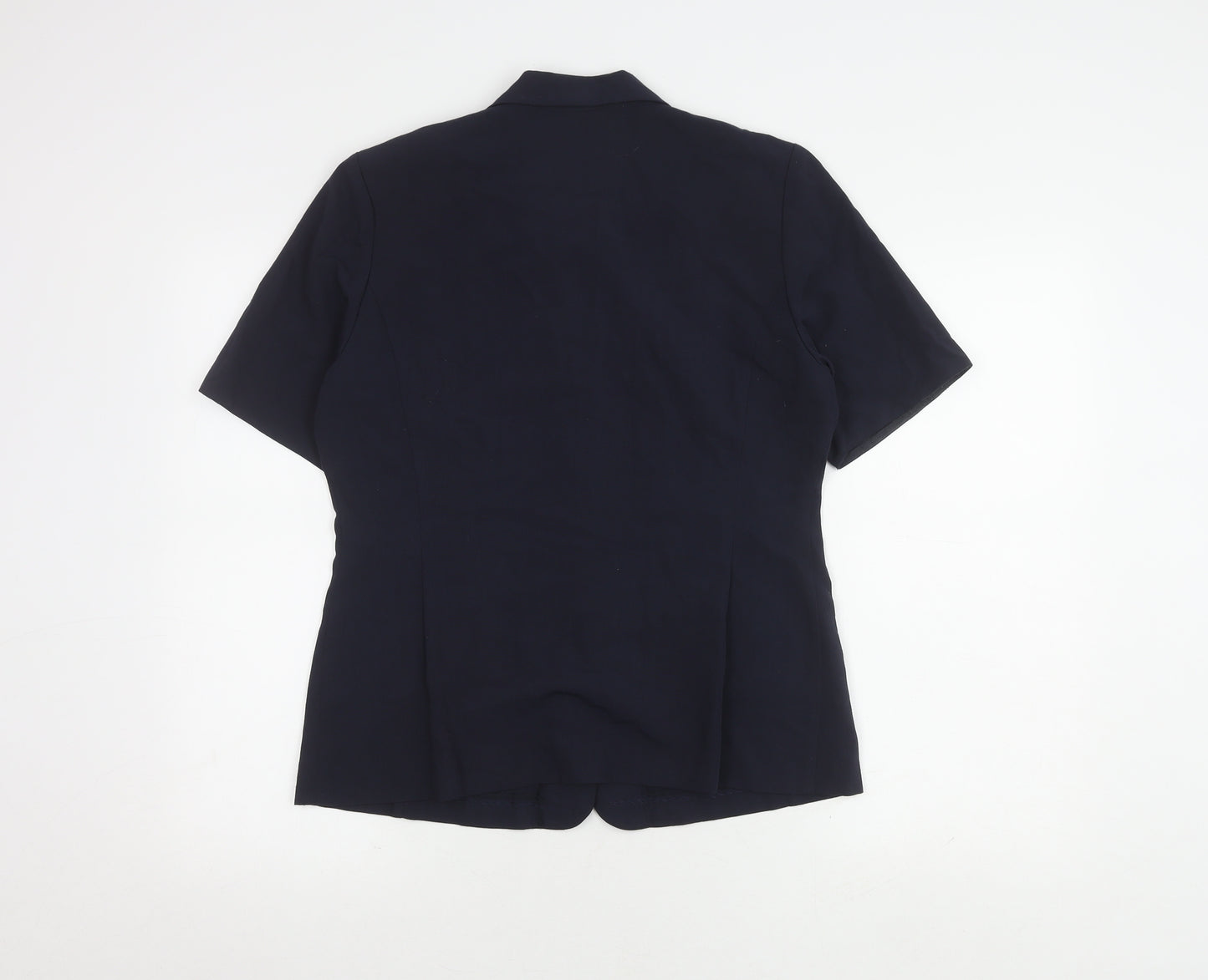 Dorothy Perkins Black Button-Up Blouse Size 12 Women