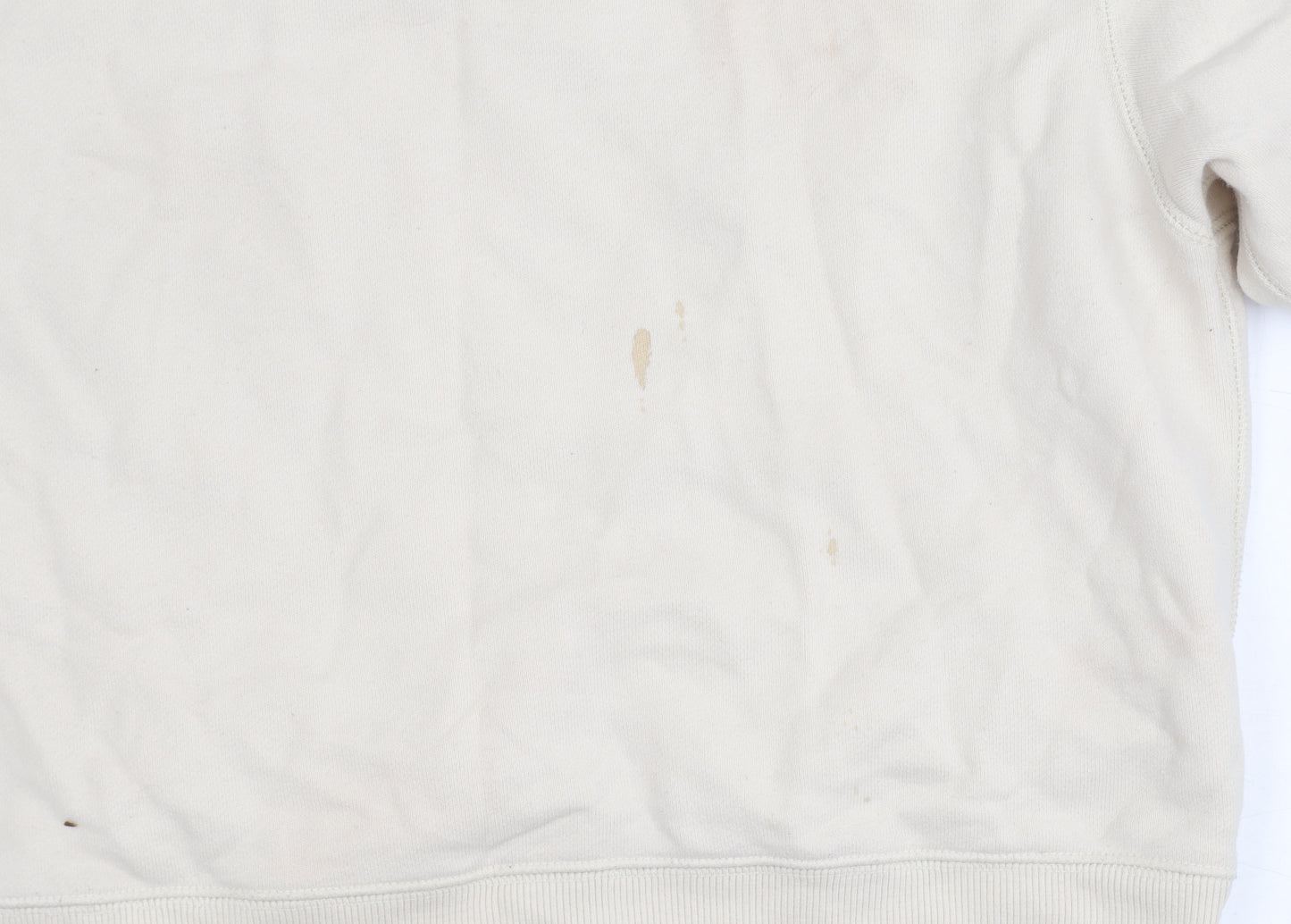 Uniqlo Unisex Beige Crew Neck Sweatshirt Size S