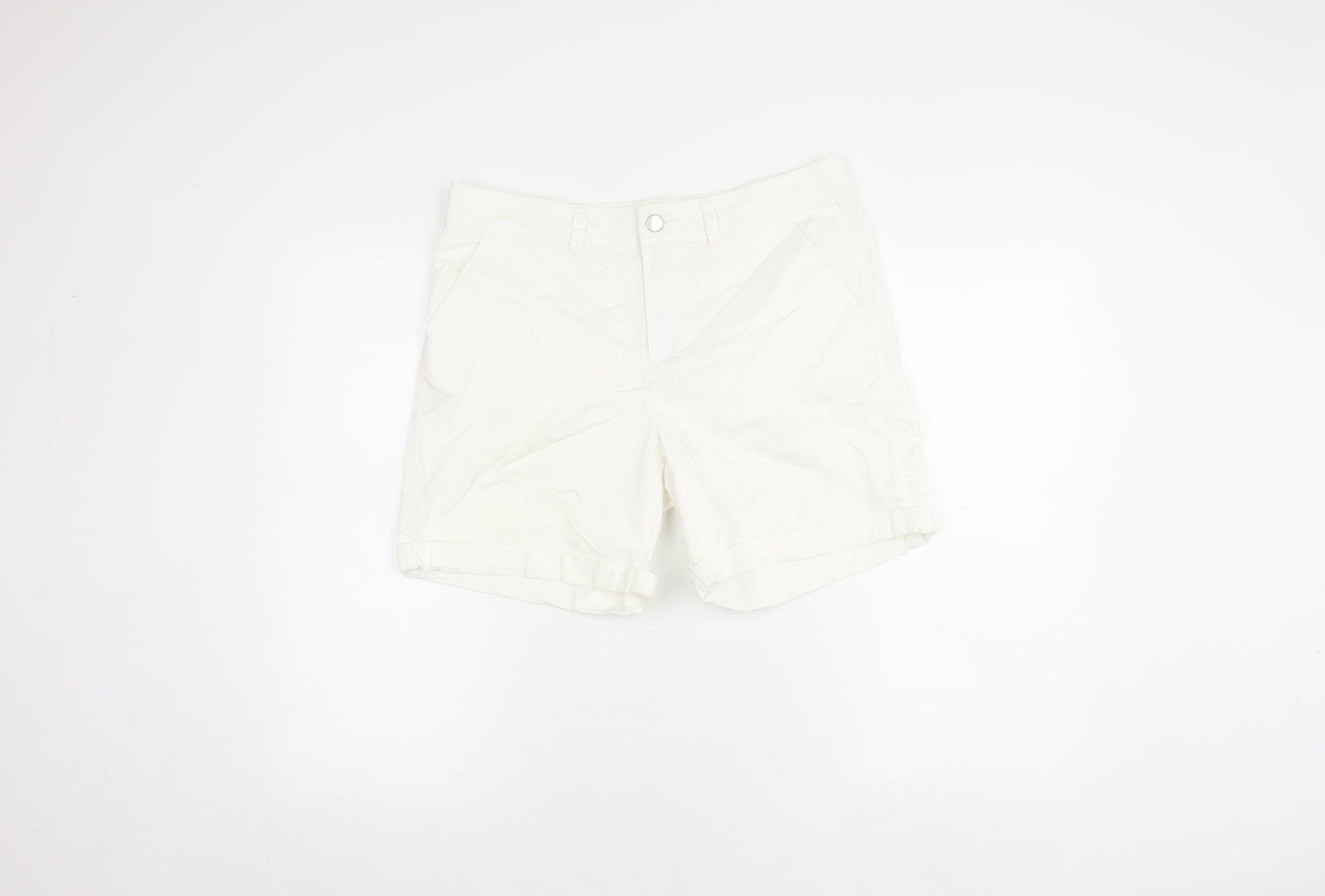 Dunnes Womens Ivory Chino Shorts Size 12