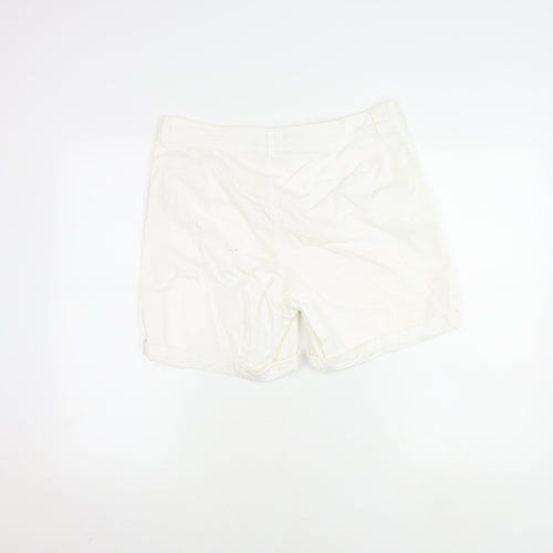 Dunnes Womens Ivory Chino Shorts Size 12
