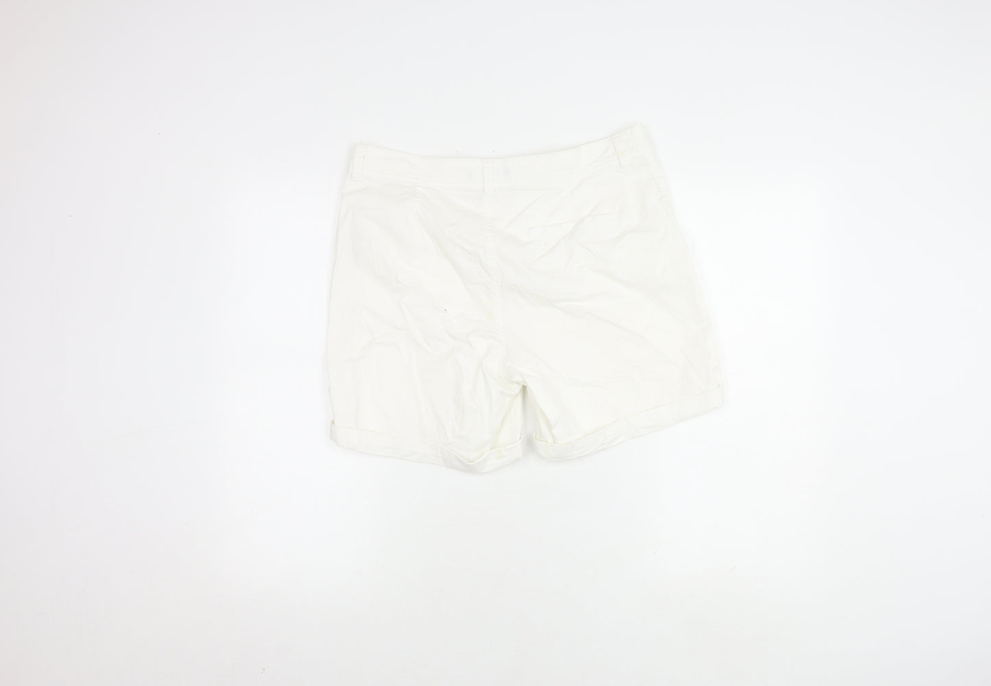 Dunnes Womens Ivory Chino Shorts Size 12
