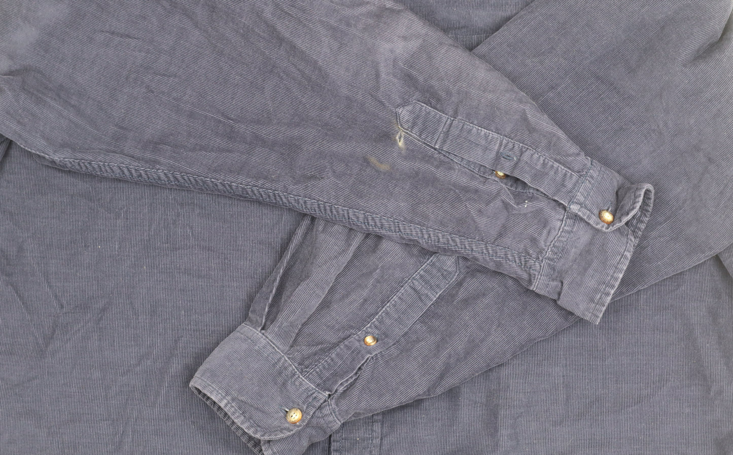 Timberland Men's Blue Corduroy Large Shirt Casual