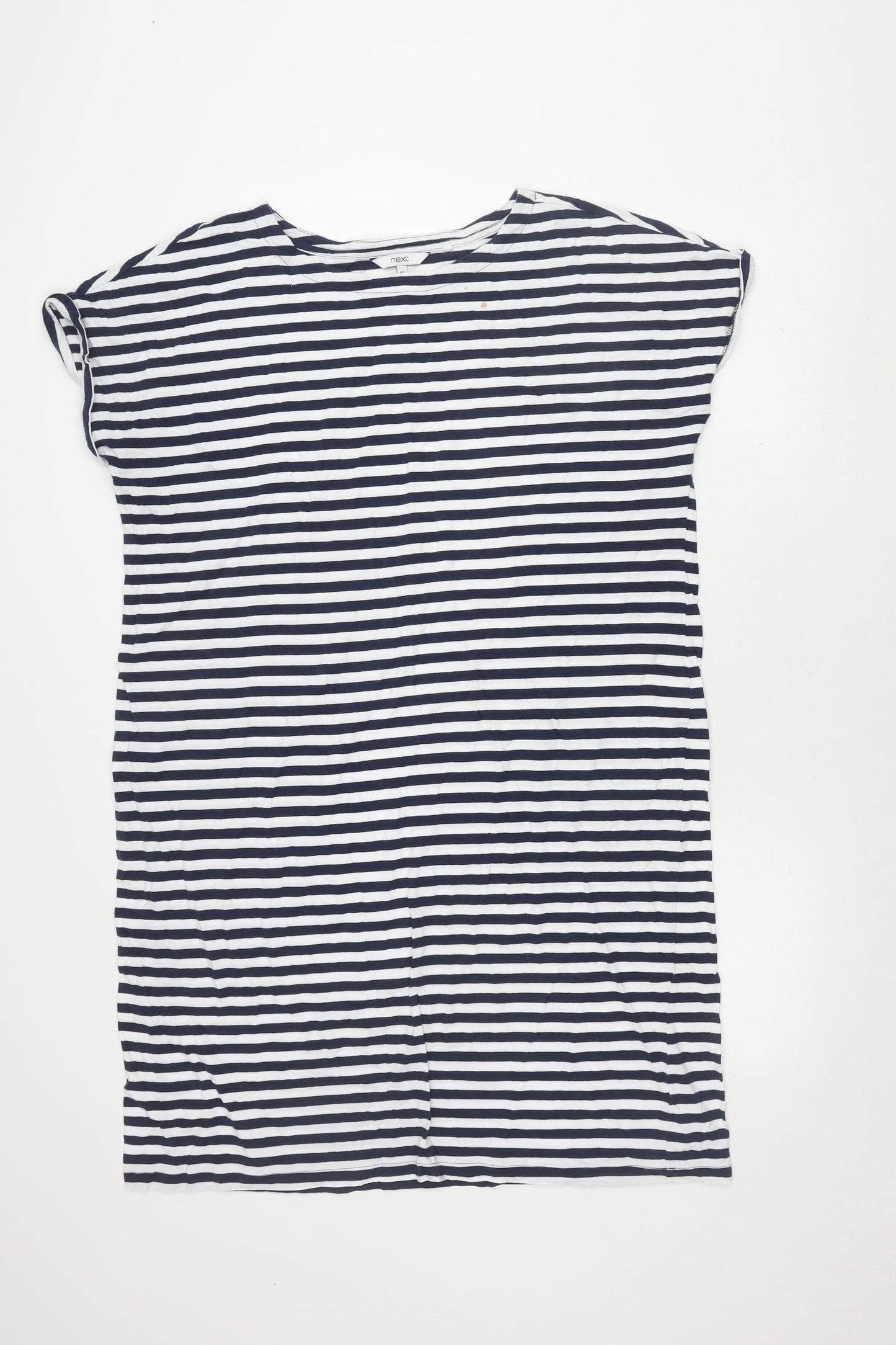 Next Women's Navy Striped Dress, Size 18 Tall, Cotton