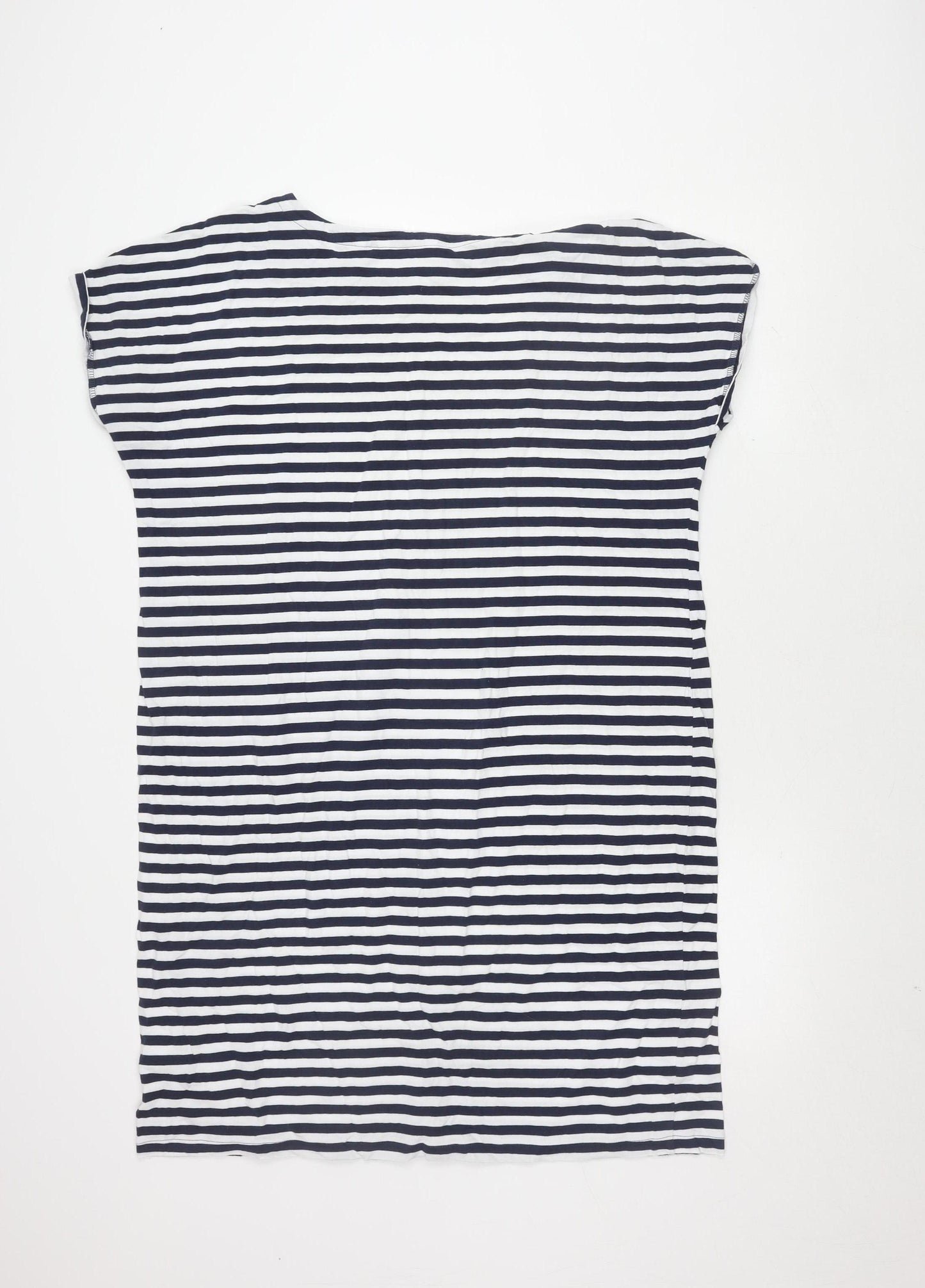 Next Women's Navy Striped Dress, Size 18 Tall, Cotton