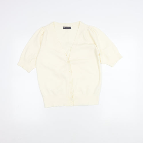 Marks and Spencer Women's Ivory Button-Up Cardigan