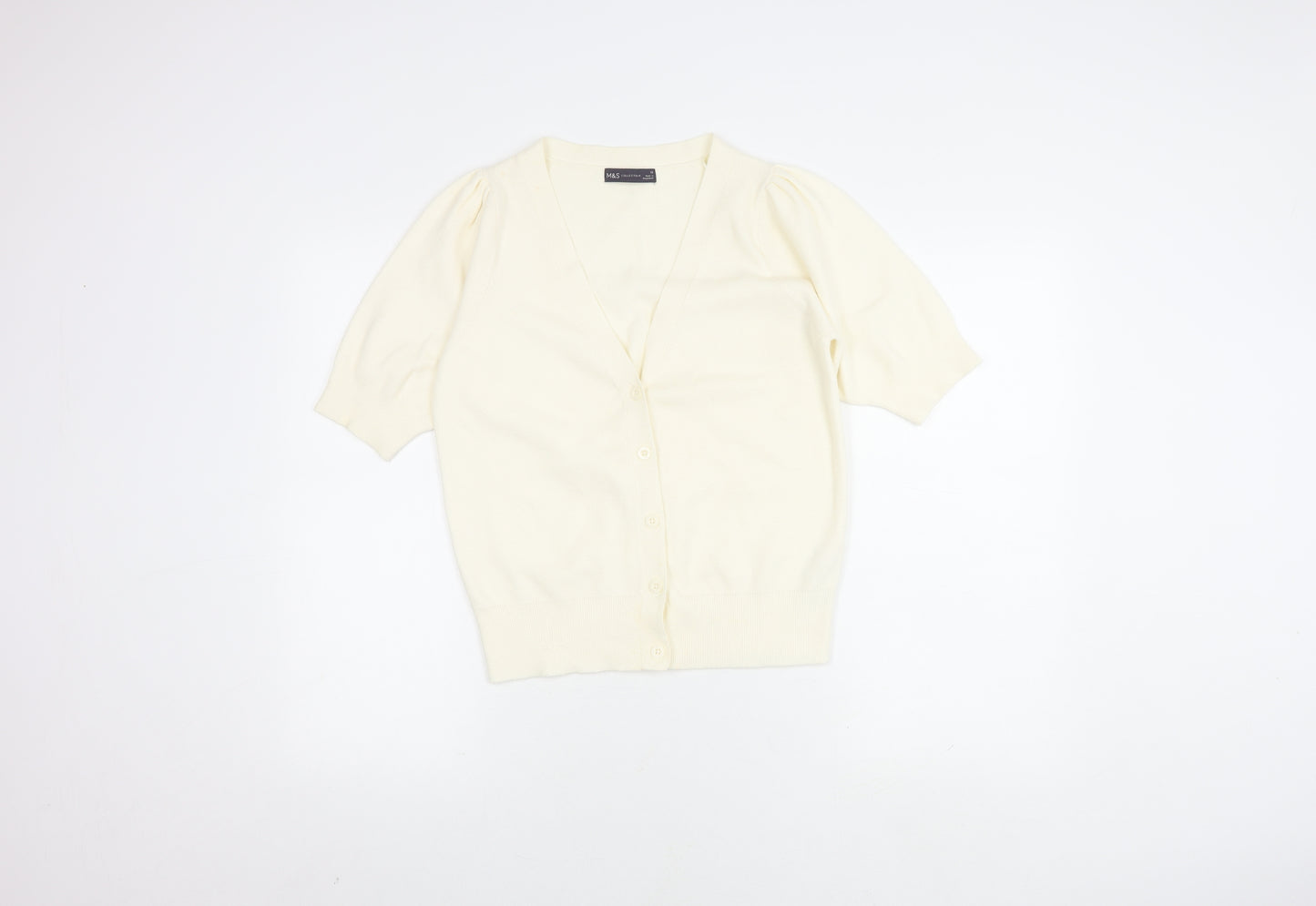 Marks and Spencer Women's Ivory Button-Up Cardigan
