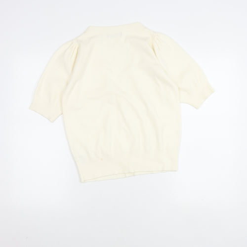 Marks and Spencer Women's Ivory Button-Up Cardigan