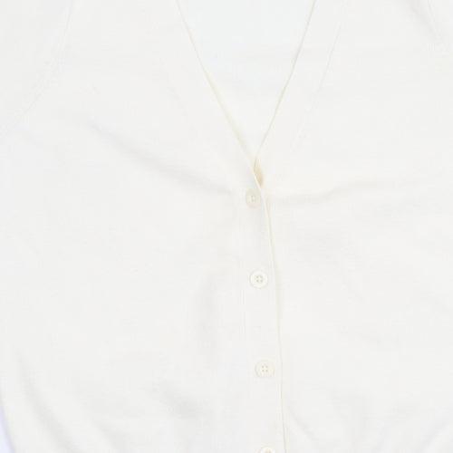 Marks and Spencer Women's Ivory Button-Up Cardigan