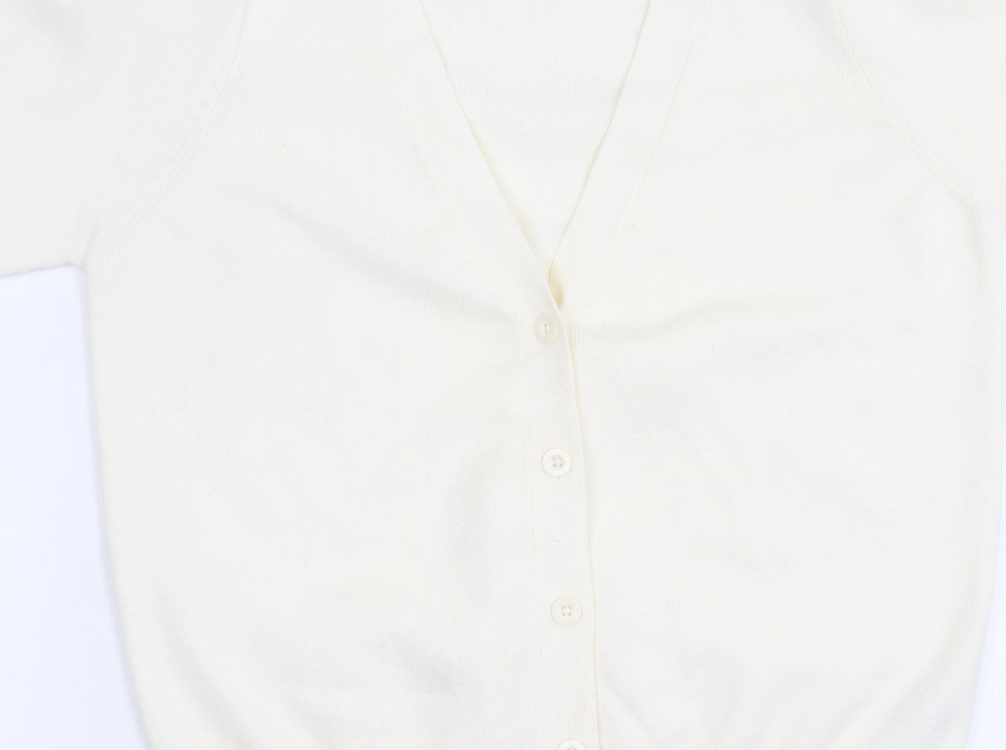 Marks and Spencer Women's Ivory Button-Up Cardigan