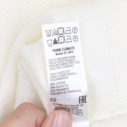 Marks and Spencer Women's Ivory Button-Up Cardigan