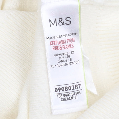 Marks and Spencer Women's Ivory Button-Up Cardigan