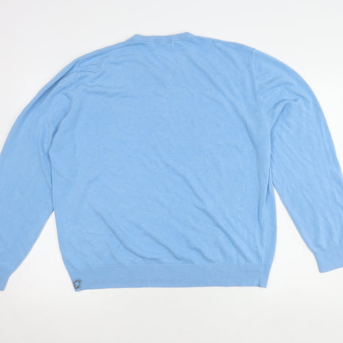 Marks and Spencer Blue V-Neck Men's Pullover XL Jumper