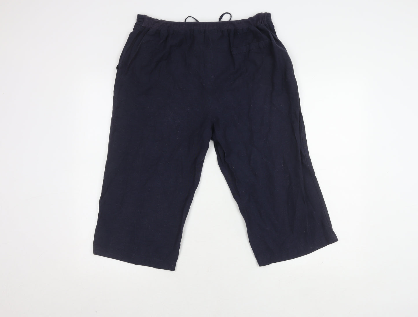 Marisota Women's Blue Cropped Trousers, Size 14