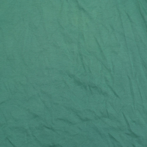 Lands' End Men's Green Polo Shirt - Medium, Short Sleeve