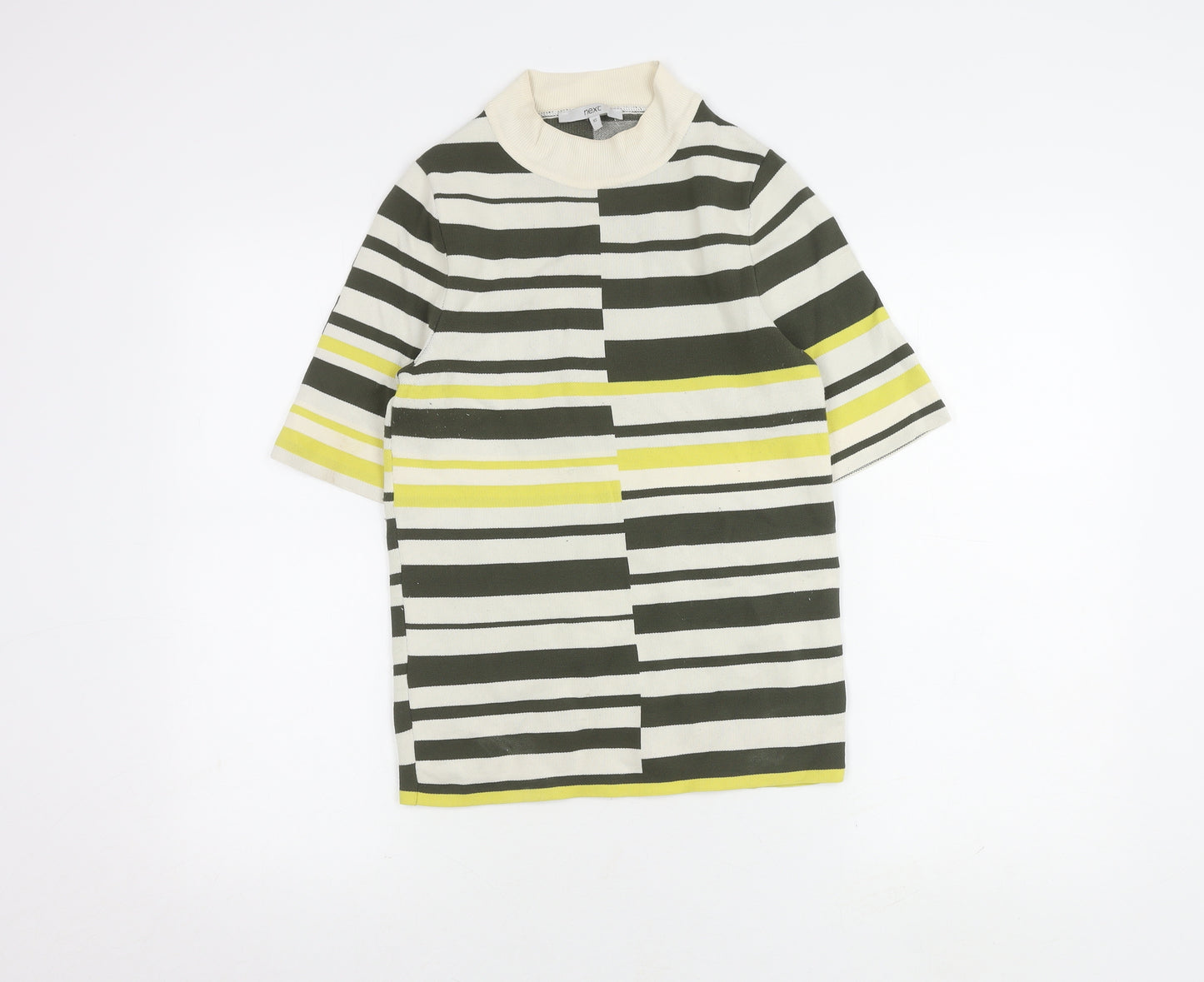 Next Women's Striped High Neck Knit Top XS