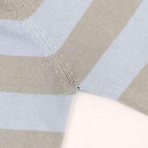 River Island Grey Blue Striped Pullover Jumper S