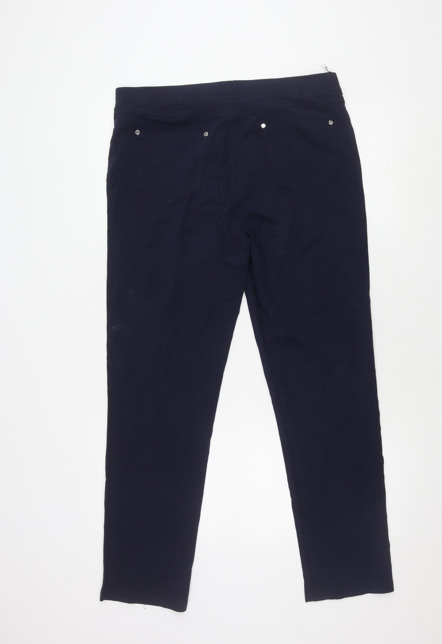 Pebble Bay Women's Blue Stretch Trousers Size 16