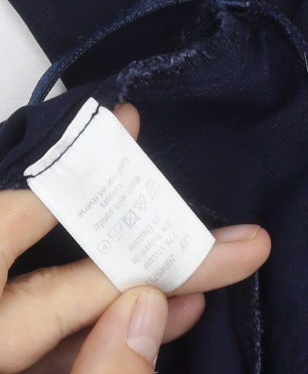 Pebble Bay Women's Blue Stretch Trousers Size 16