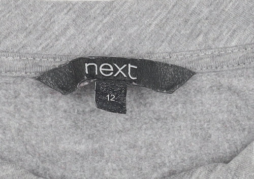 Next Women's Grey Pullover Jumper Size 12 Crew Neck