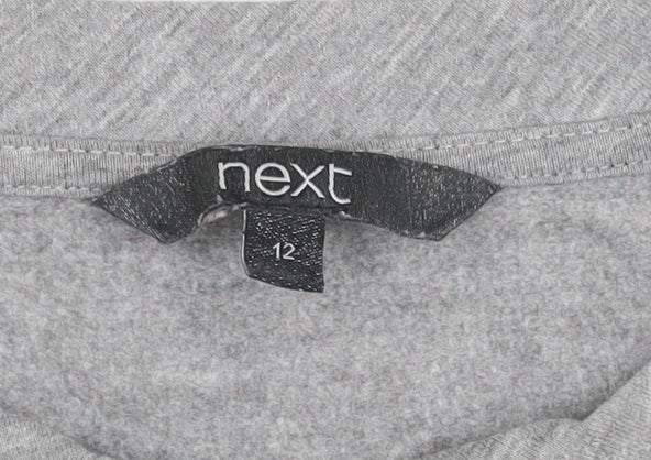 Next Women's Grey Pullover Jumper Size 12 Crew Neck
