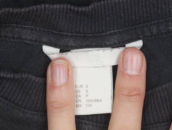 H&M Womens Black Renegade T-Shirt Size S