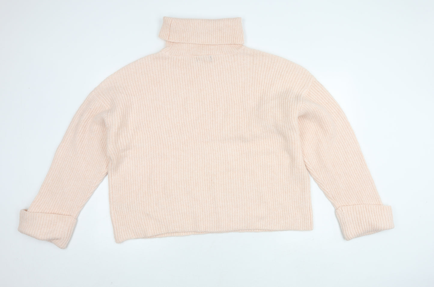 Marks and Spencer Women's Ivory Roll Neck Pullover Jumper XL
