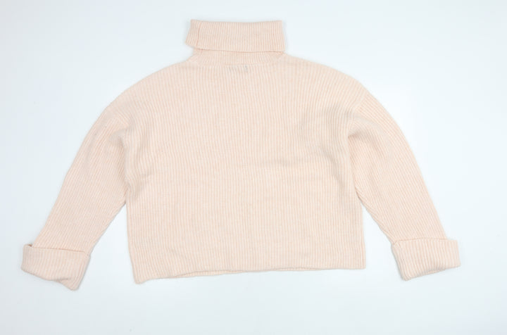 Marks and Spencer Women's Ivory Roll Neck Pullover Jumper XL